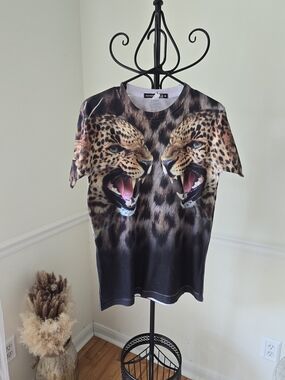 Wildcat Mirror-Print Short Sleeve Tee - Medium